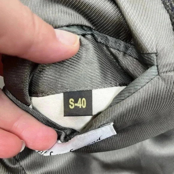 Andrew Fezza Plaid 3 Button Sport Coat Blazer Mens 40S Brown Lambswool - Picture 9 of 15